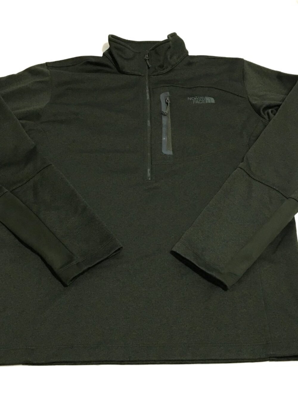 The North Face Men's Medium Pullover 1/2 Zip Long Sleeve Mock Neck Green